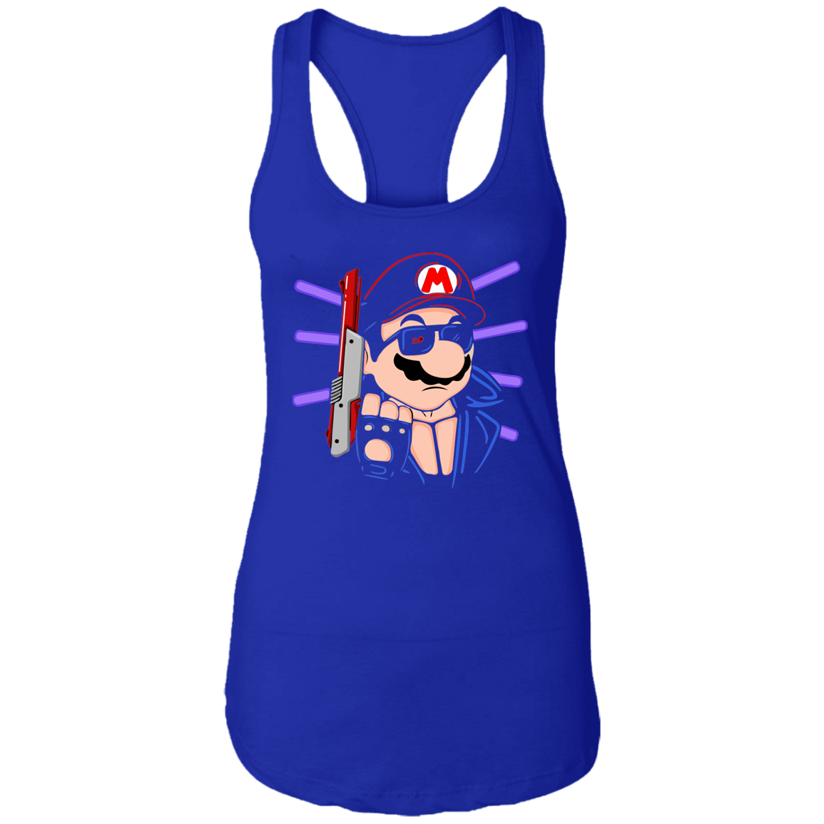 "MARIO TERMINATOR" Ladies Ideal Racerback Tank