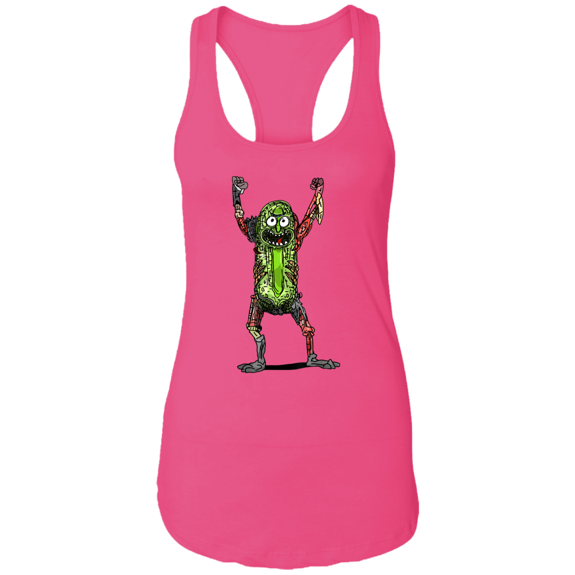 "PICKLE RICK" Ladies Ideal Racerback Tank