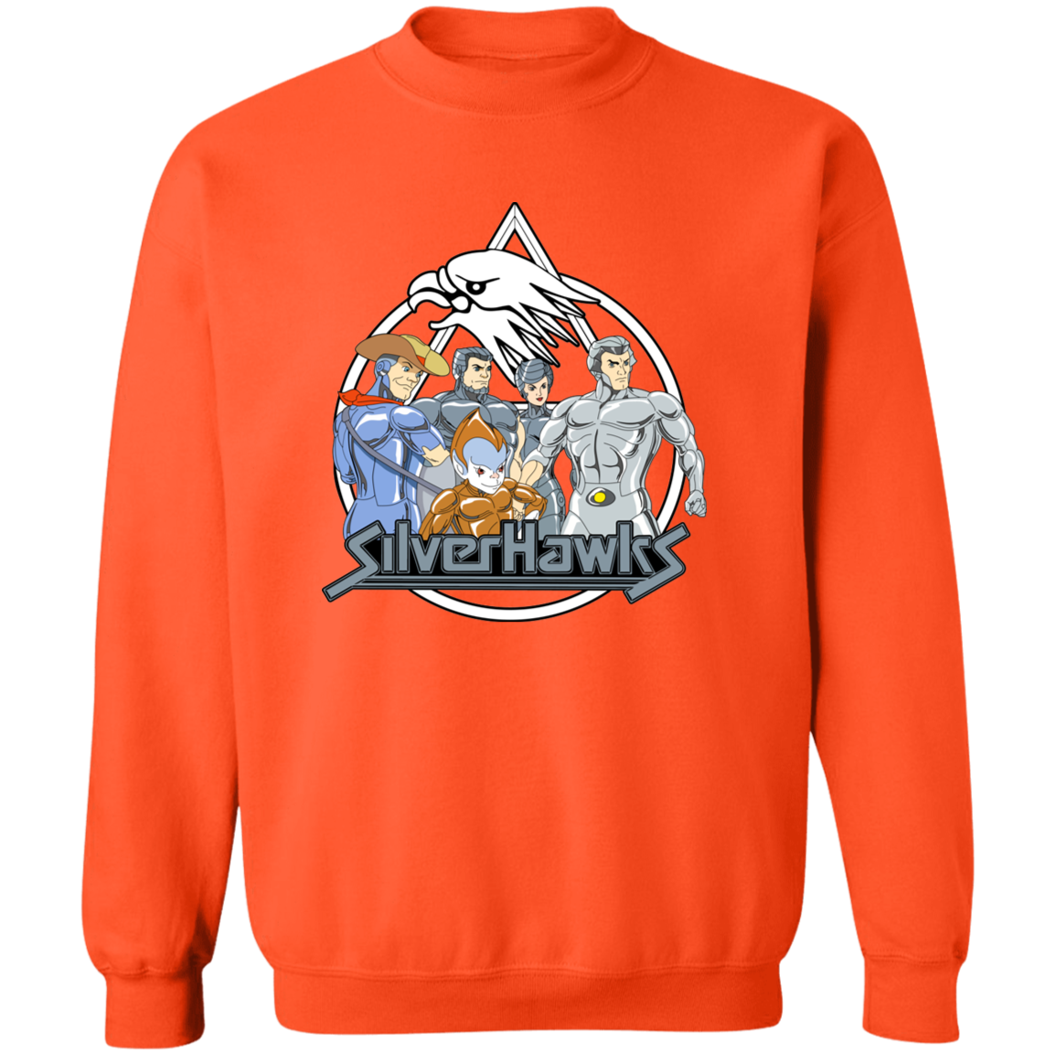 "SILVERHAWKS" Crewneck Pullover Sweatshirt