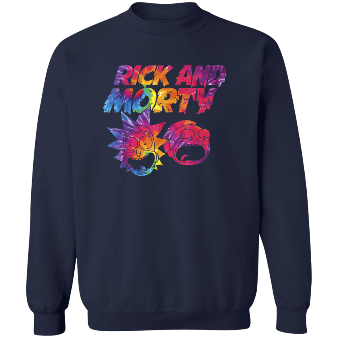 "ACID TRIP RICK AND MORTY" Crewneck Pullover Sweatshirt