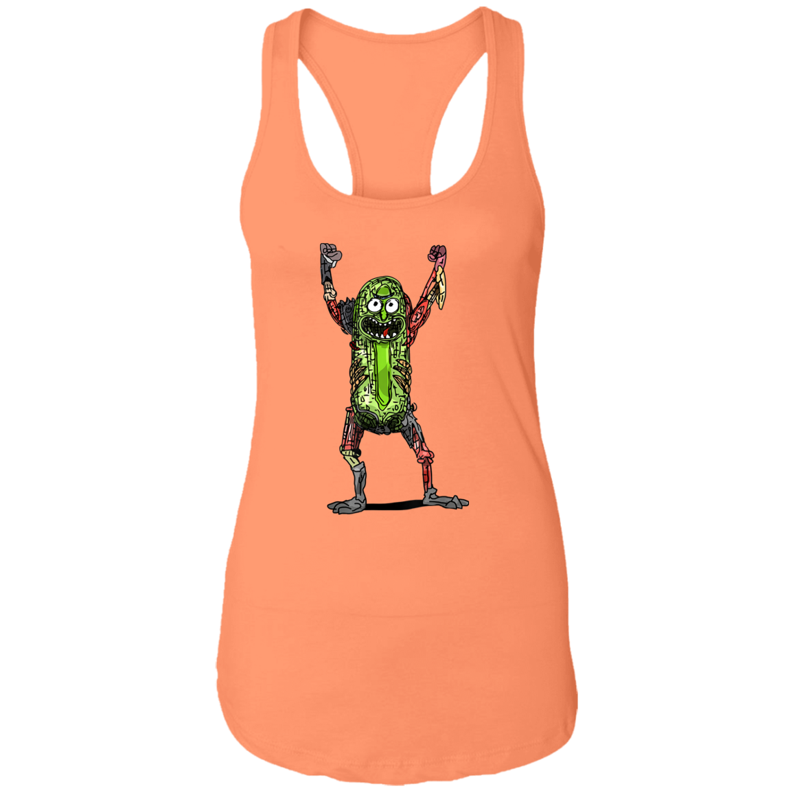 "PICKLE RICK" Ladies Ideal Racerback Tank