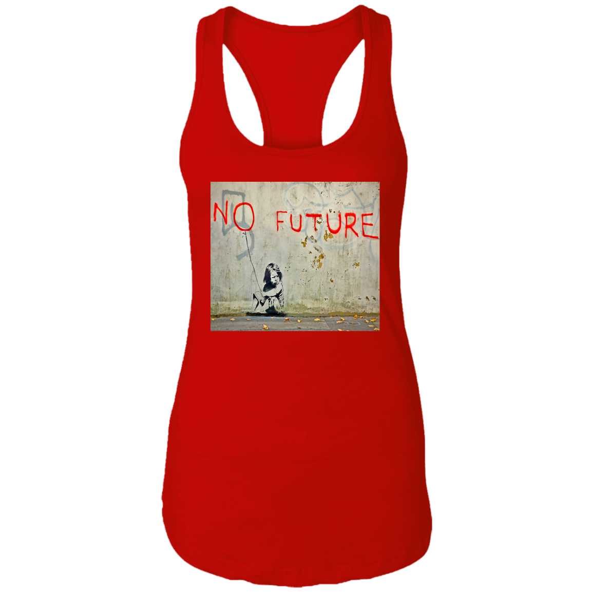 "NO FUTURE" Ladies Ideal Racerback Tank