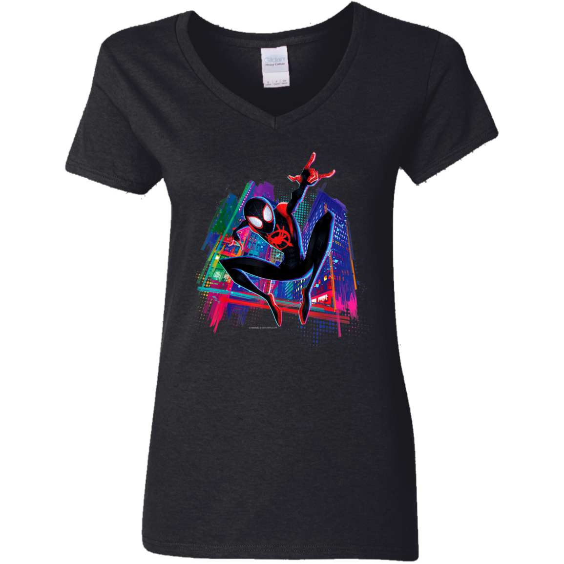 "MILES" Ladies' 5.3 oz. V-Neck T-Shirt