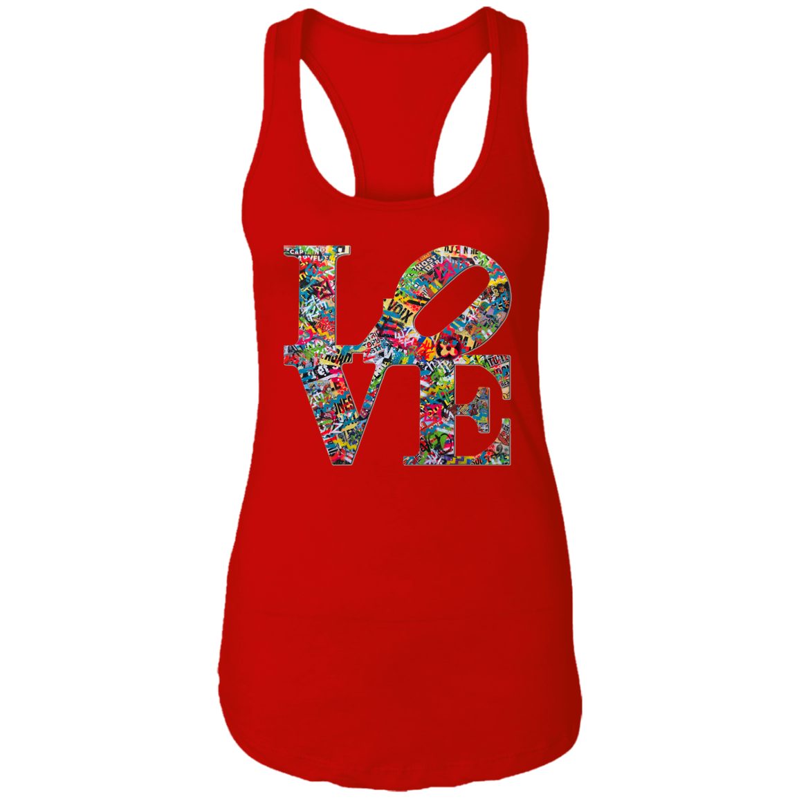 "LOVE 2.0" Ladies Ideal Racerback Tank