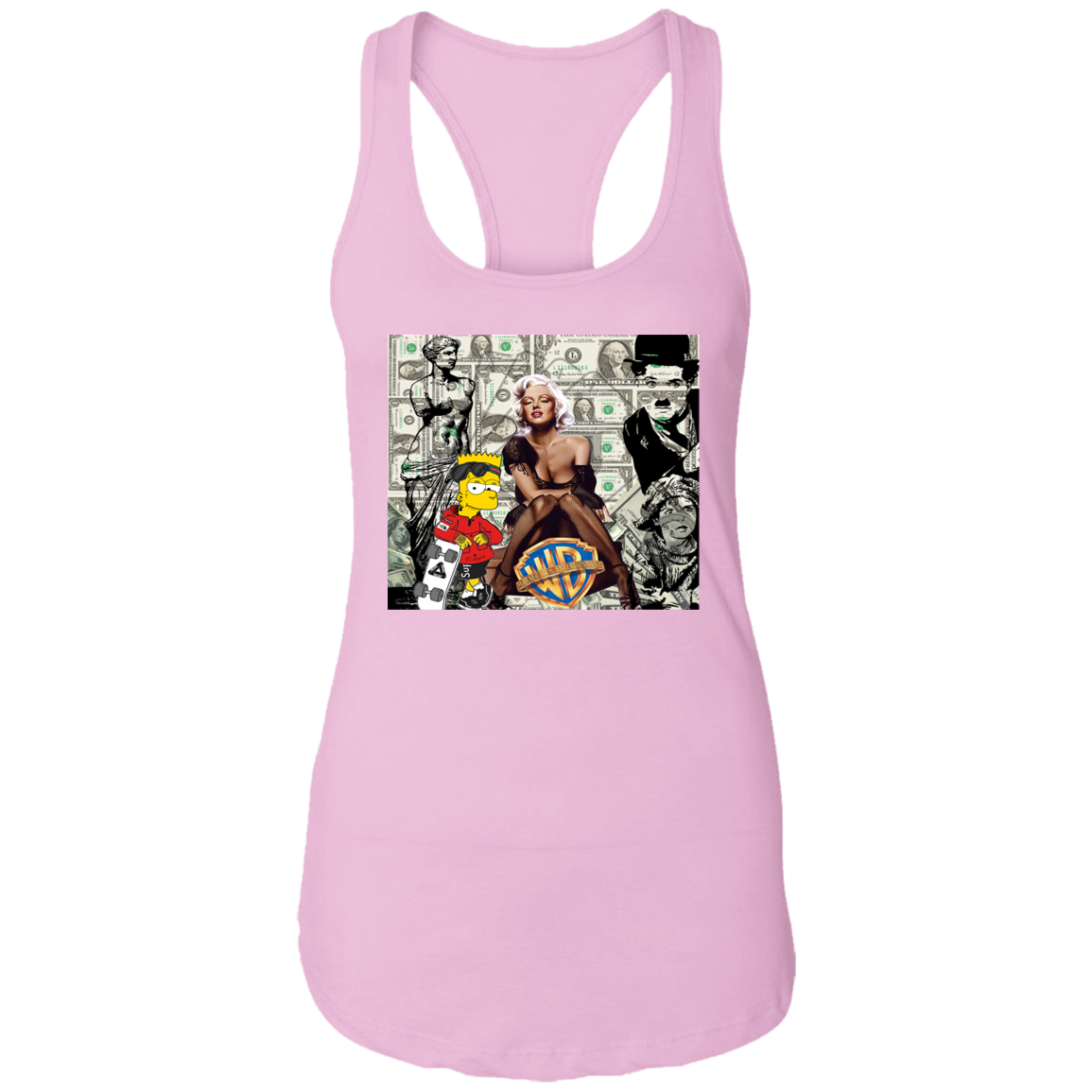 "MONEY MAKING MARILYN" Ladies Ideal Racerback Tank