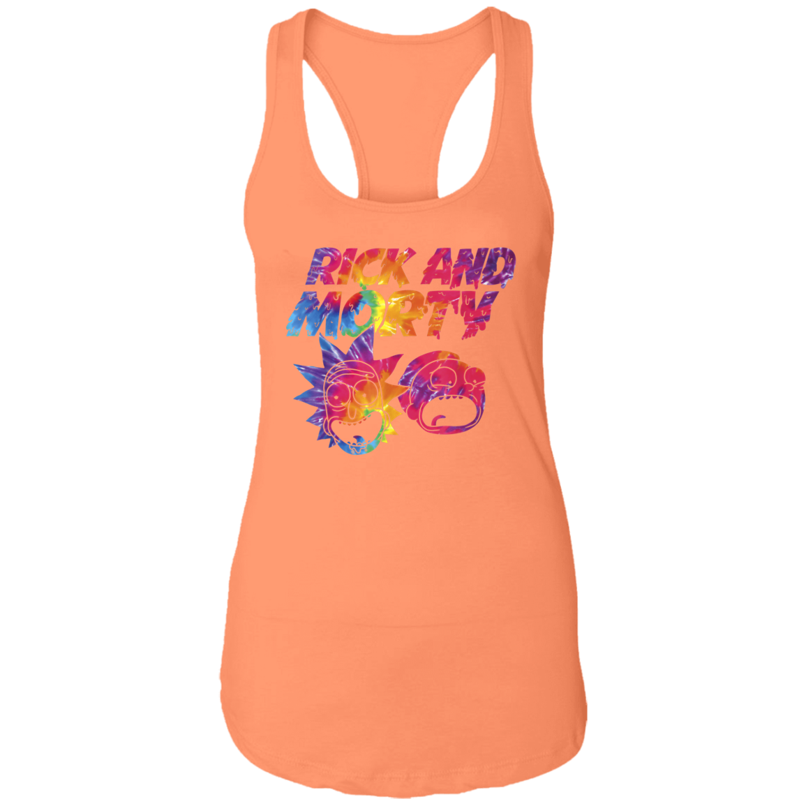 "ACID TRIP RICK AND MORTY" Ladies Ideal Racerback Tank