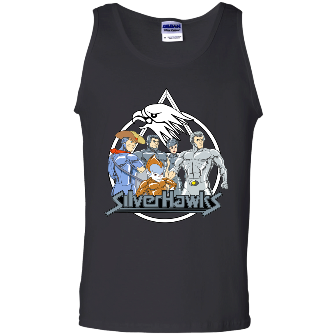 "SILVERHAWKS" 100% Cotton Tank Top