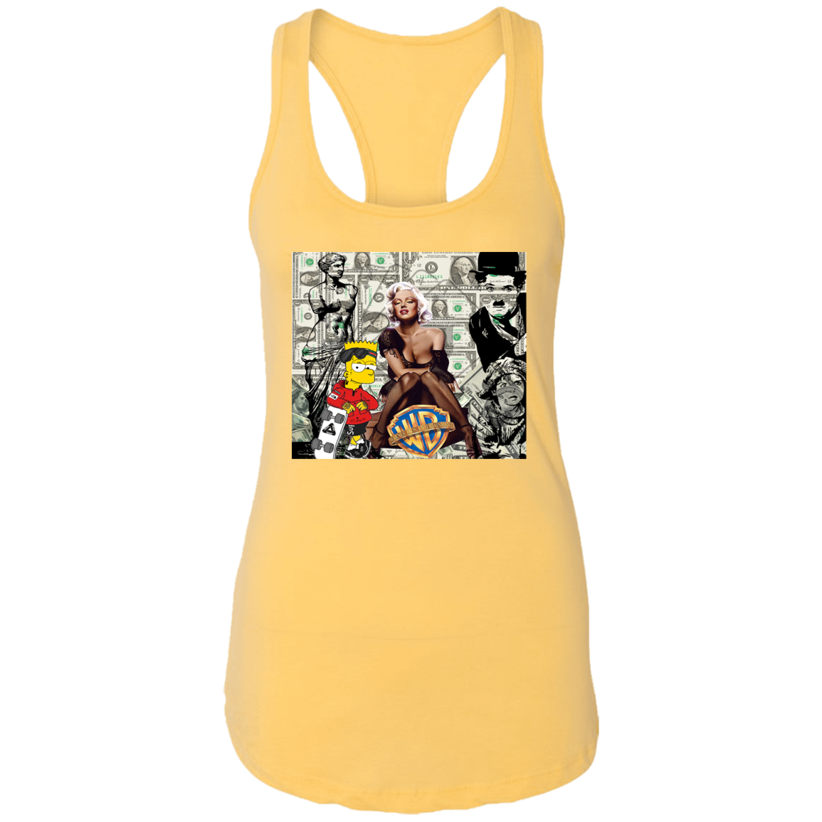 "MONEY MAKING MARILYN" Ladies Ideal Racerback Tank