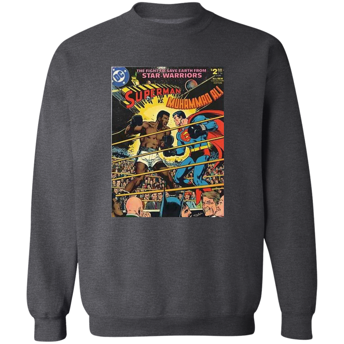 "SUPERMAN VS ALI" Crewneck Pullover Sweatshirt