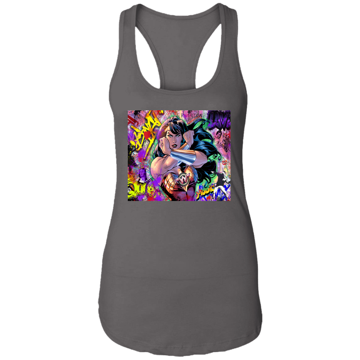 "WONDER WOMAN" Ladies Ideal Racerback Tank