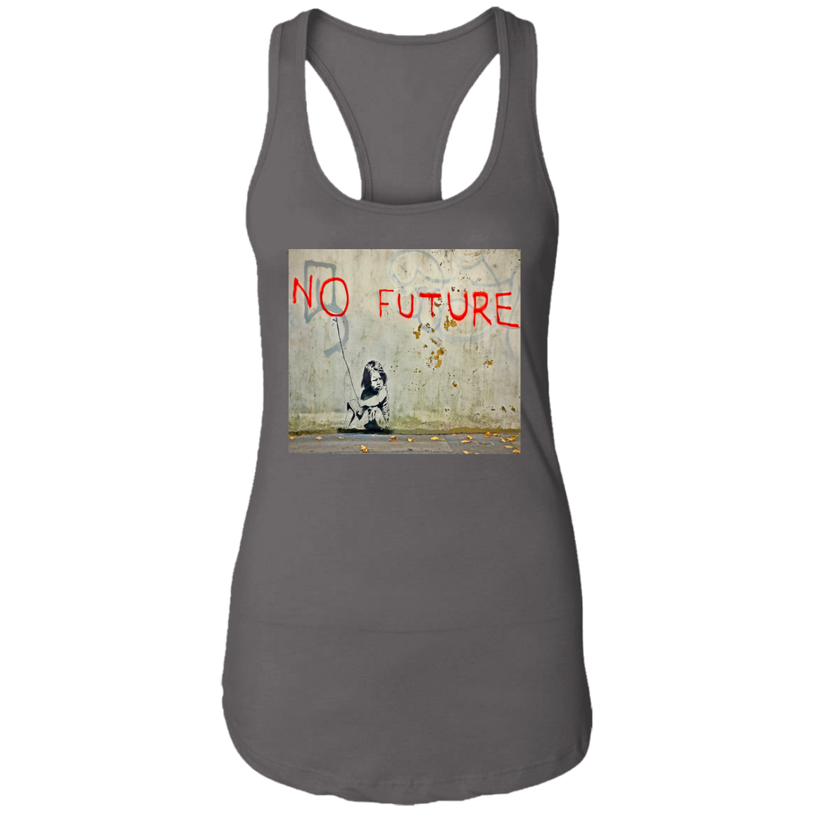 "NO FUTURE" Ladies Ideal Racerback Tank