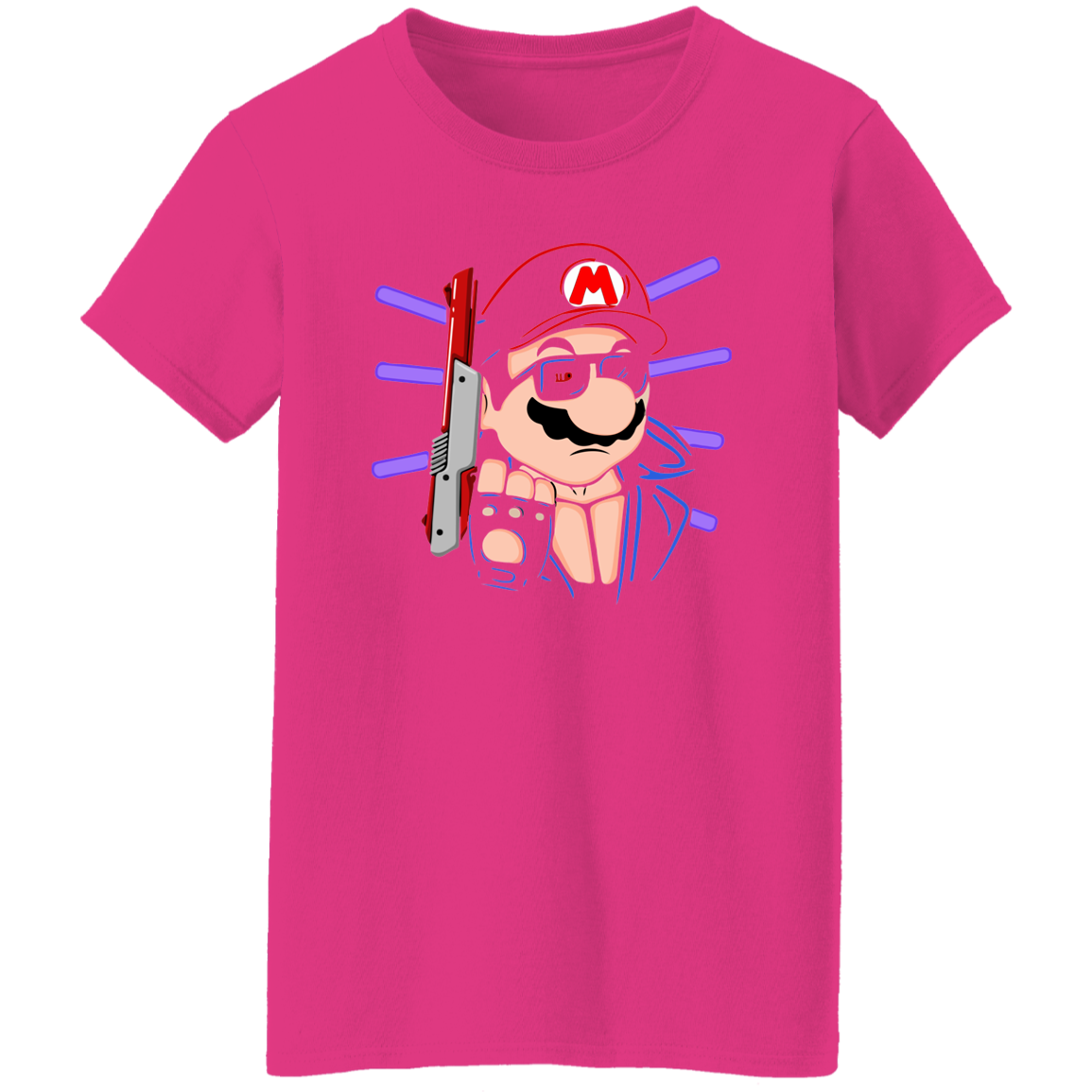 "MARIO TERMINATOR" Ladies' 5.3 oz. T-Shirt