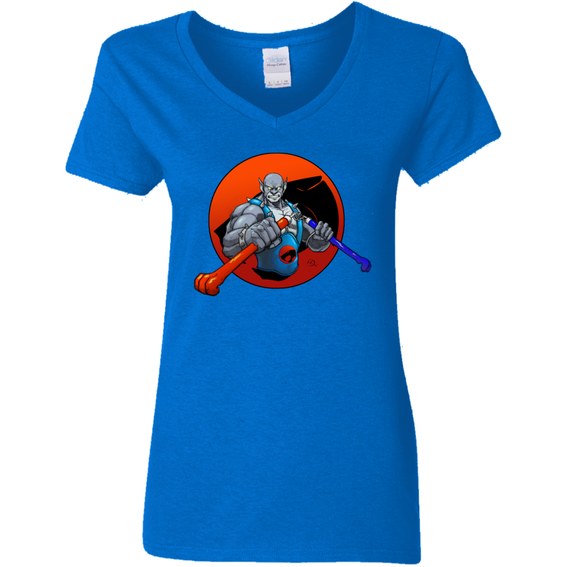 "PANTHRO" Ladies' 5.3 oz. V-Neck T-Shirt