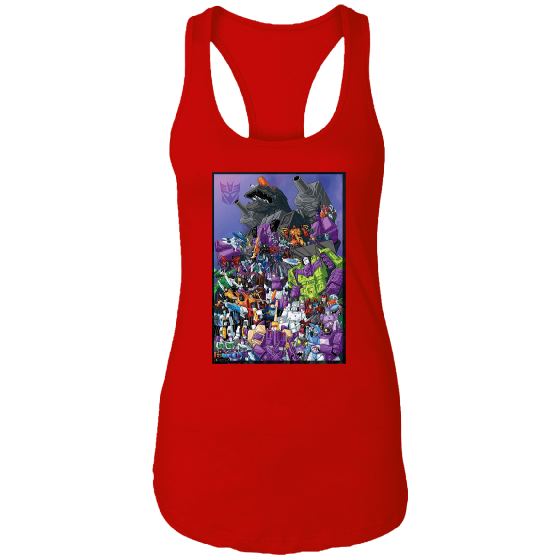 "DECEPTICONS UNITE" Ladies Ideal Racerback Tank