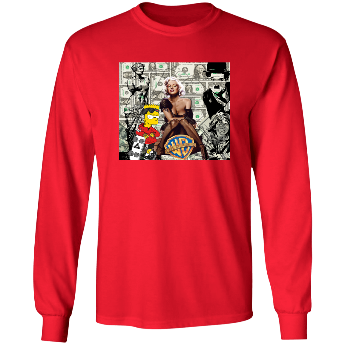 "MONEY MAKING MARILYN" LS Ultra Cotton T-Shirt