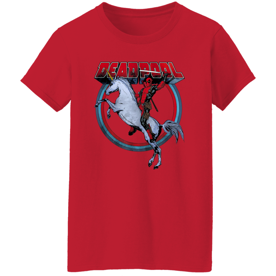 "UNICORN DEADPOOL" Ladies' 5.3 oz. T-Shirt