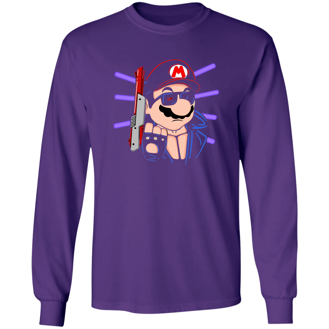 "MARIO TERMINATOR" LS Ultra Cotton T-Shirt