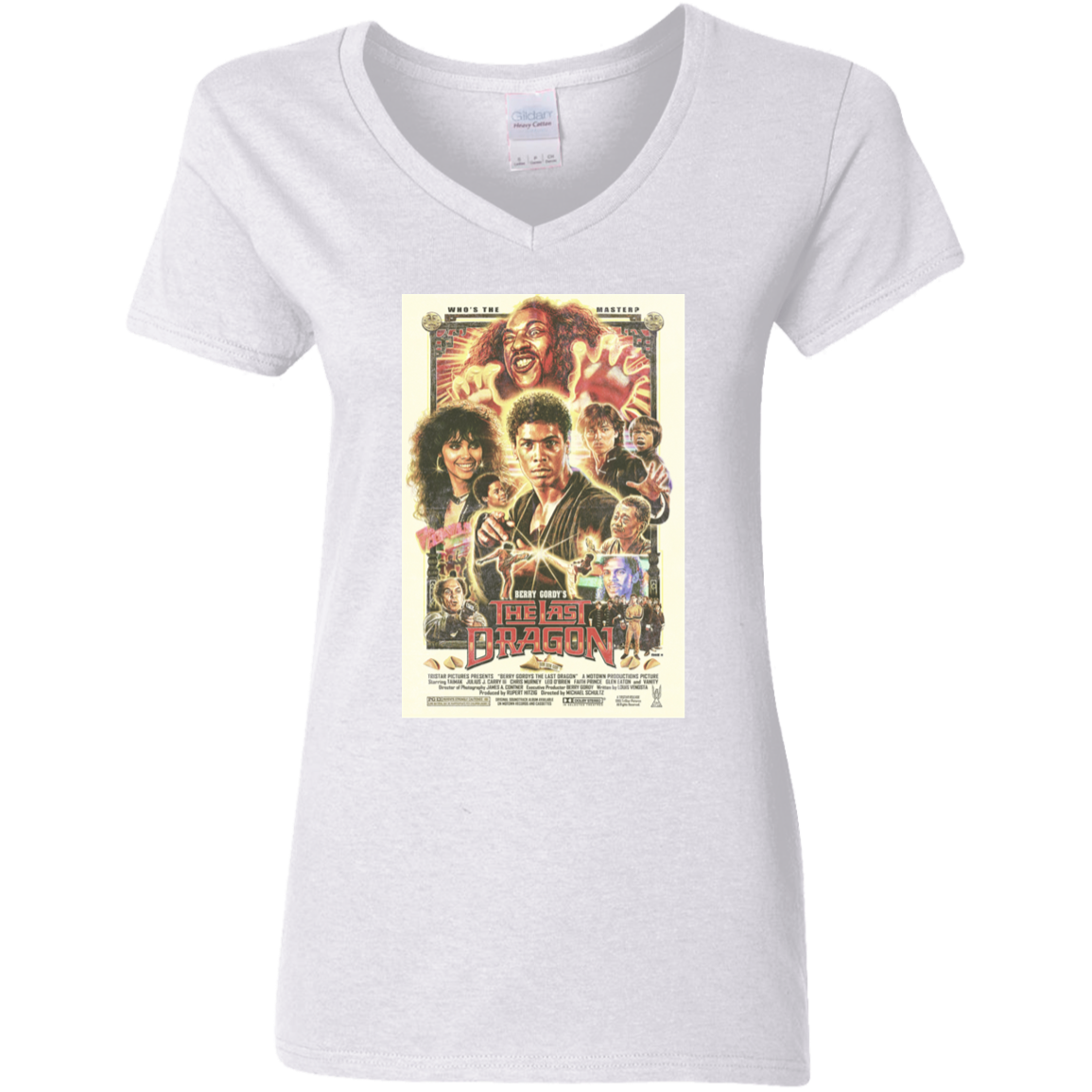 "WHO IS THE MASTER" Ladies' 5.3 oz. V-Neck T-Shirt