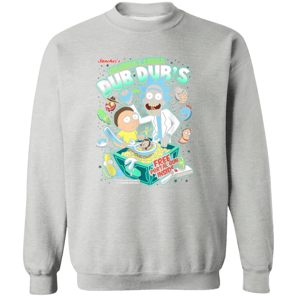 "DUB DUBS CEREAL" Crewneck Pullover Sweatshirt