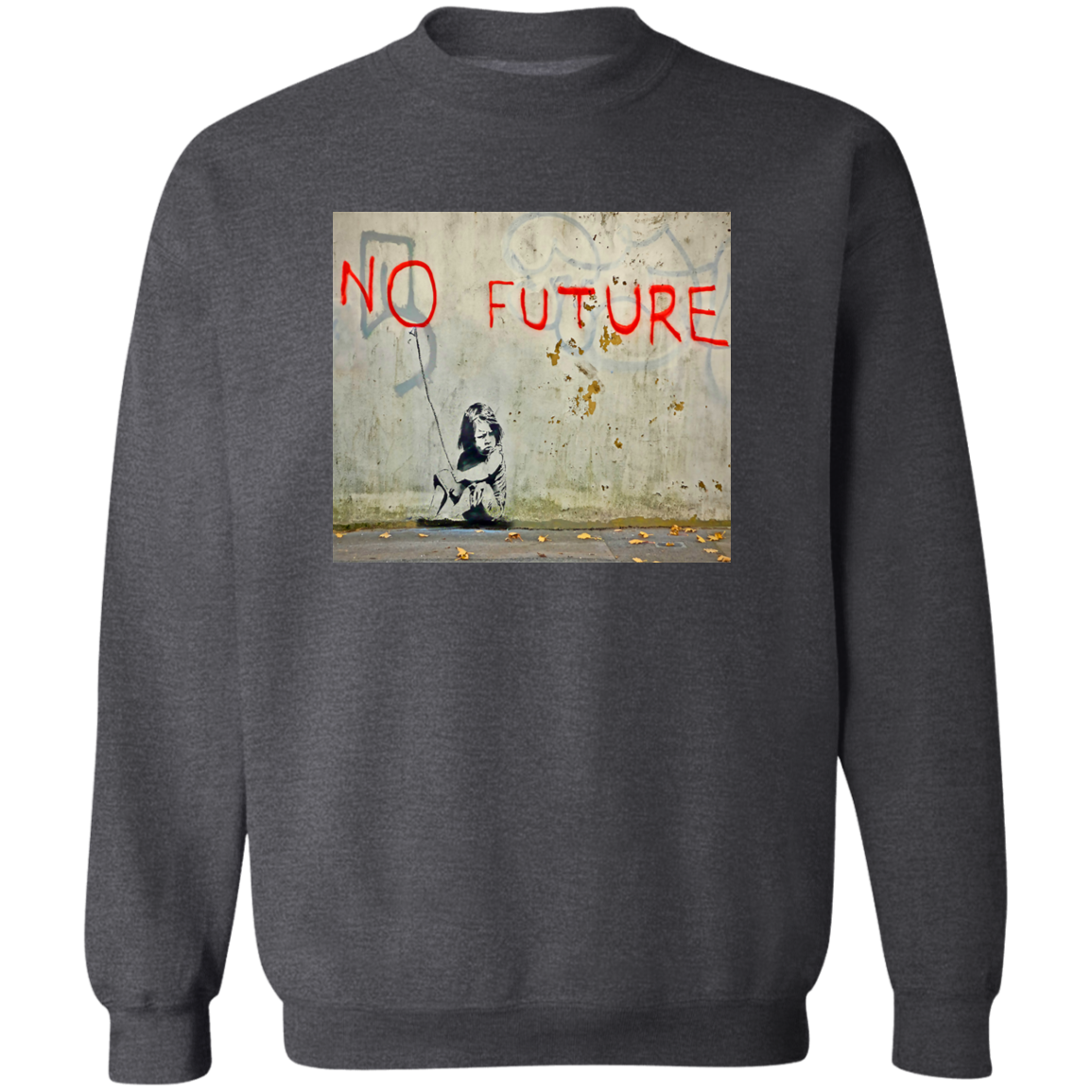 "NO FUTURE" Crewneck Pullover Sweatshirt