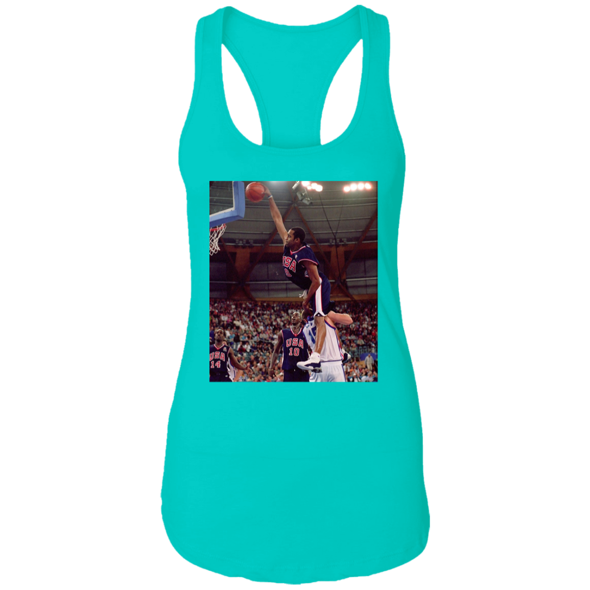 "HALF MAN HALF AMAZING" Ladies Ideal Racerback Tank