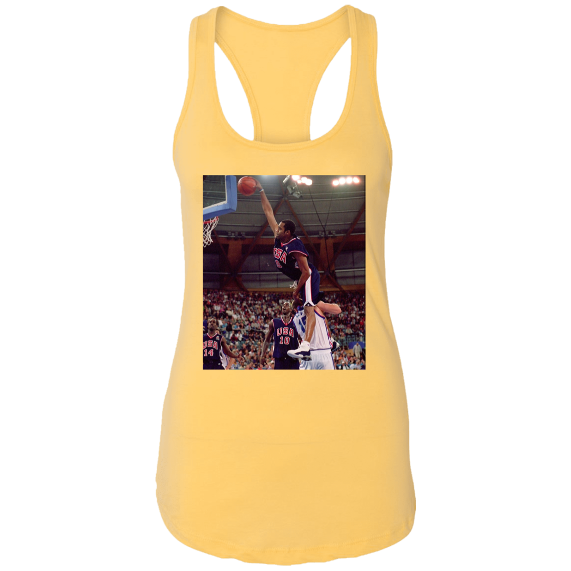 "HALF MAN HALF AMAZING" Ladies Ideal Racerback Tank