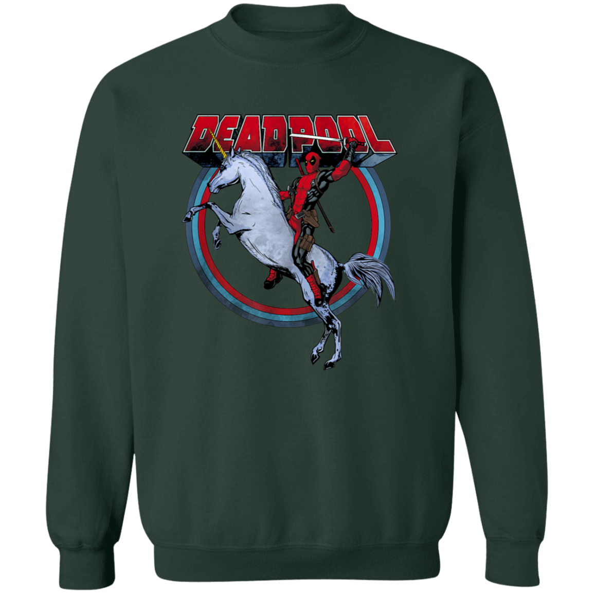 "UNICORN DEADPOOL" Crewneck Pullover Sweatshirt