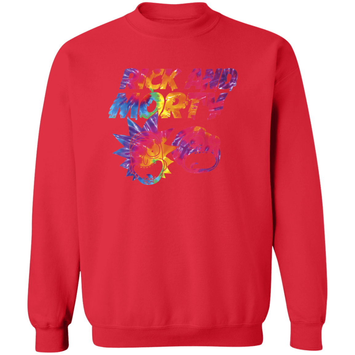 "ACID TRIP RICK AND MORTY" Crewneck Pullover Sweatshirt