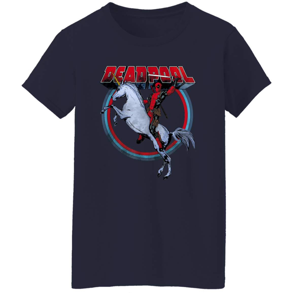 "UNICORN DEADPOOL" Ladies' 5.3 oz. T-Shirt