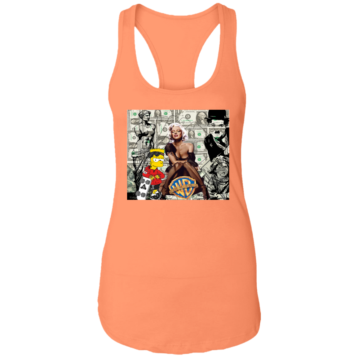 "MONEY MAKING MARILYN" Ladies Ideal Racerback Tank