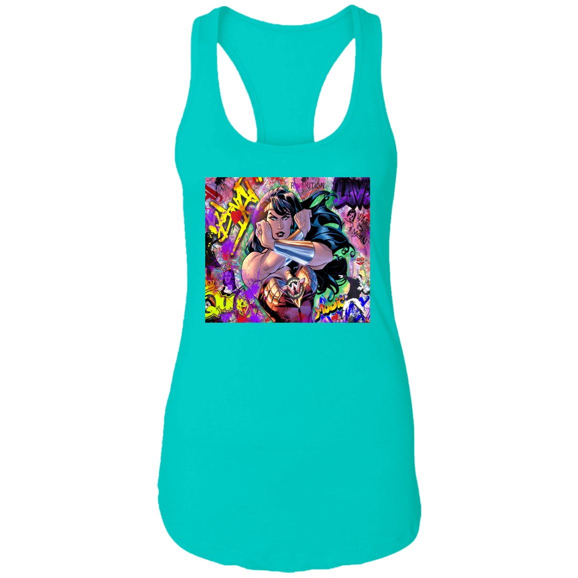 "WONDER WOMAN" Ladies Ideal Racerback Tank