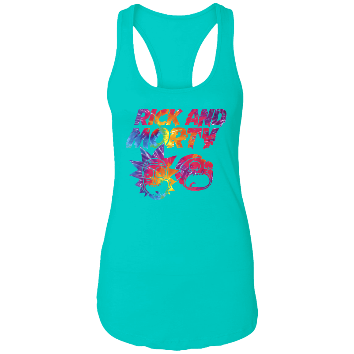 "ACID TRIP RICK AND MORTY" Ladies Ideal Racerback Tank