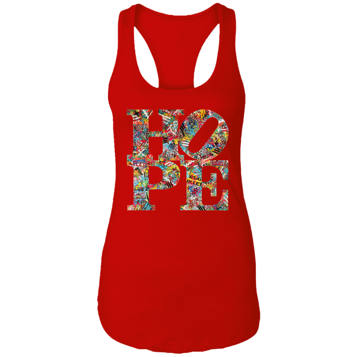 "HOPE" Ladies Ideal Racerback Tank