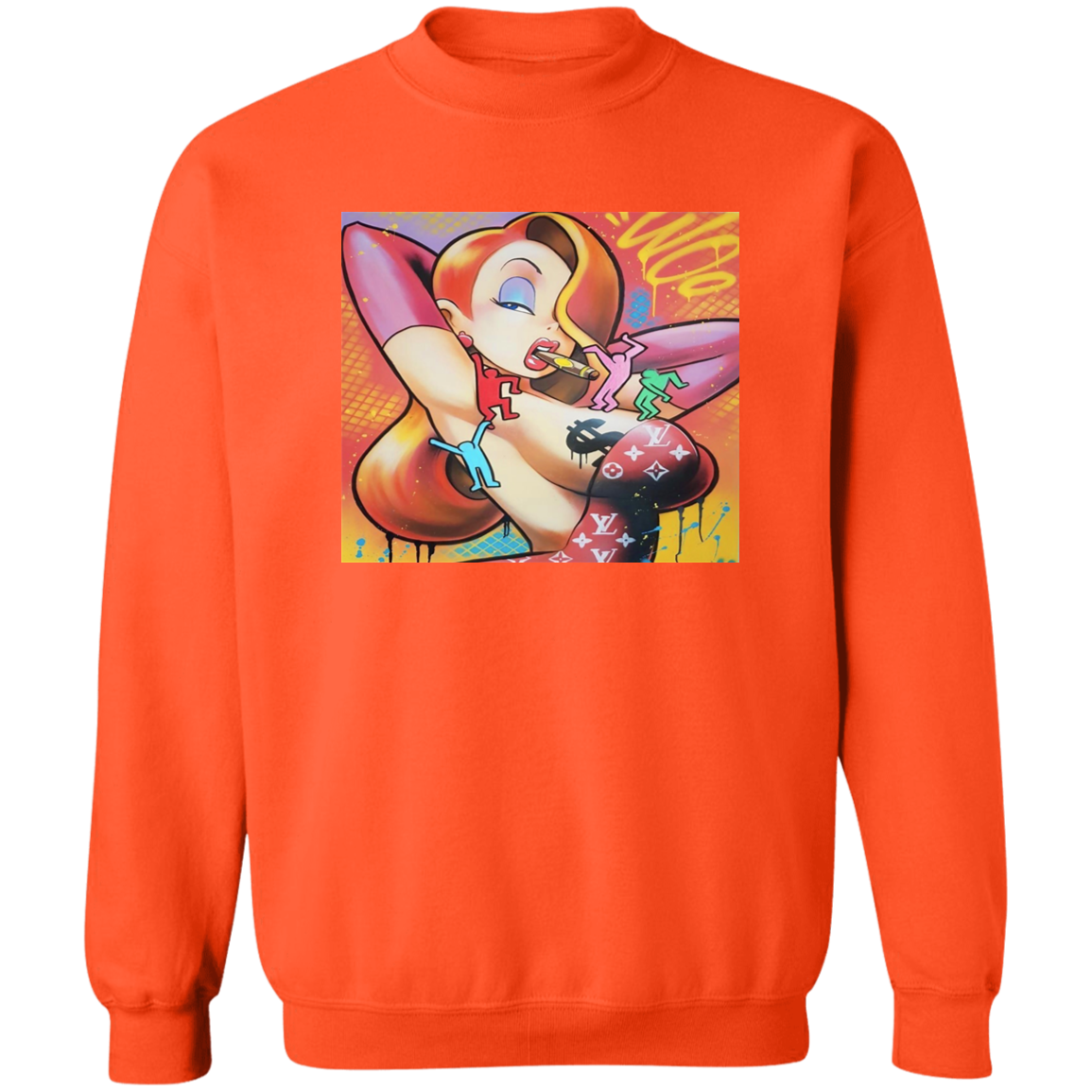 "FOLLOW THE RABBIT" Crewneck Pullover Sweatshirt