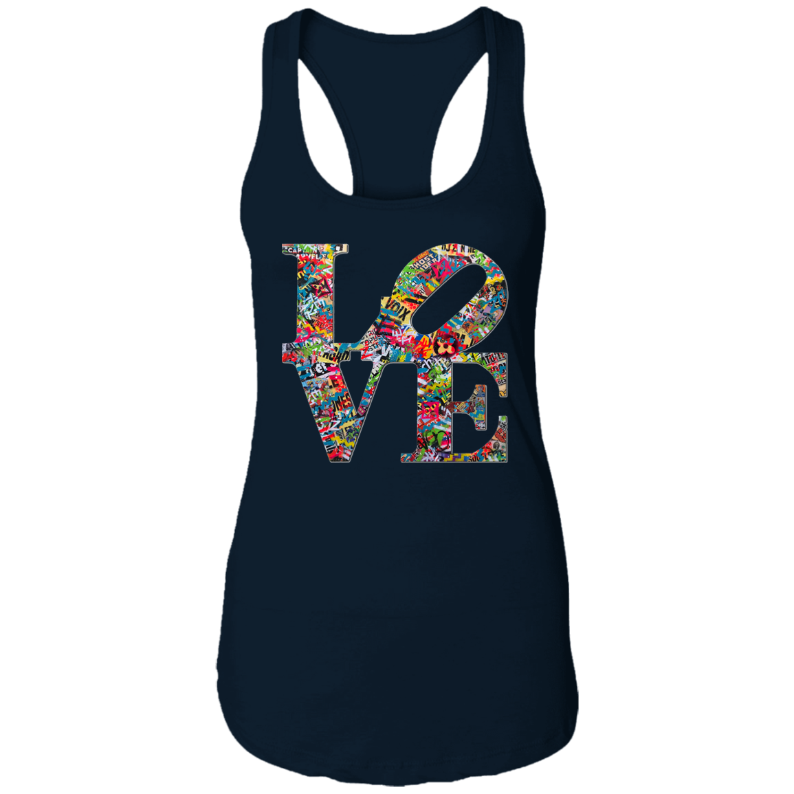 "LOVE 2.0" Ladies Ideal Racerback Tank