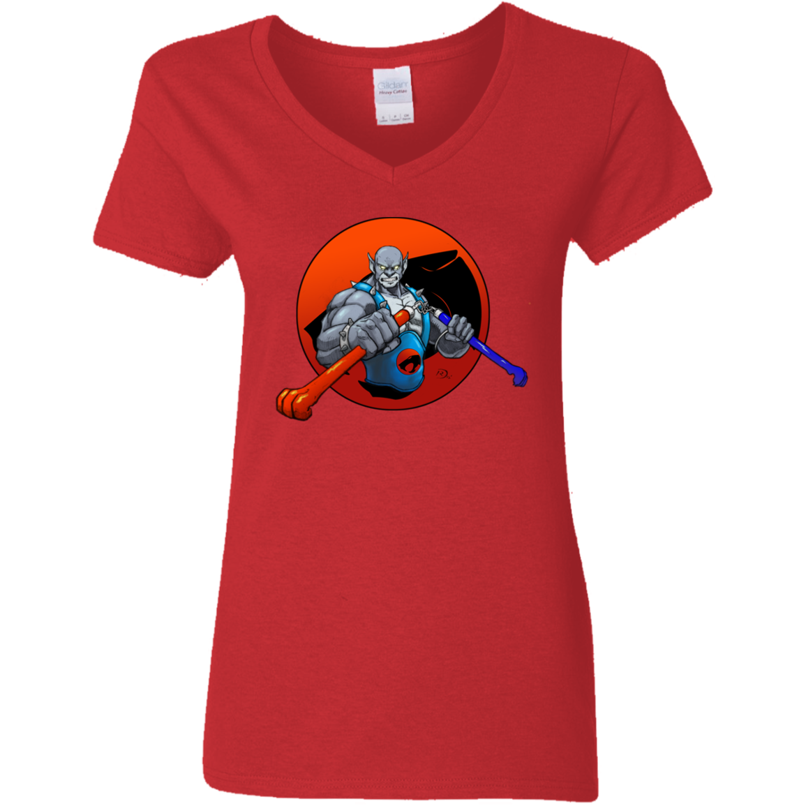 "PANTHRO" Ladies' 5.3 oz. V-Neck T-Shirt