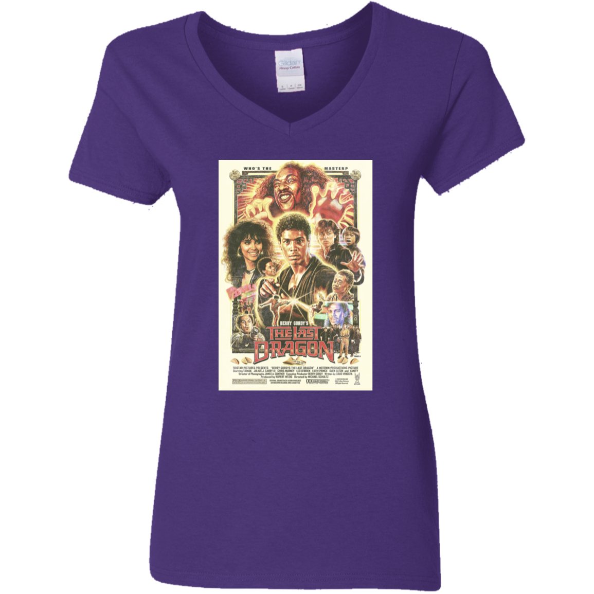 "WHO IS THE MASTER" Ladies' 5.3 oz. V-Neck T-Shirt