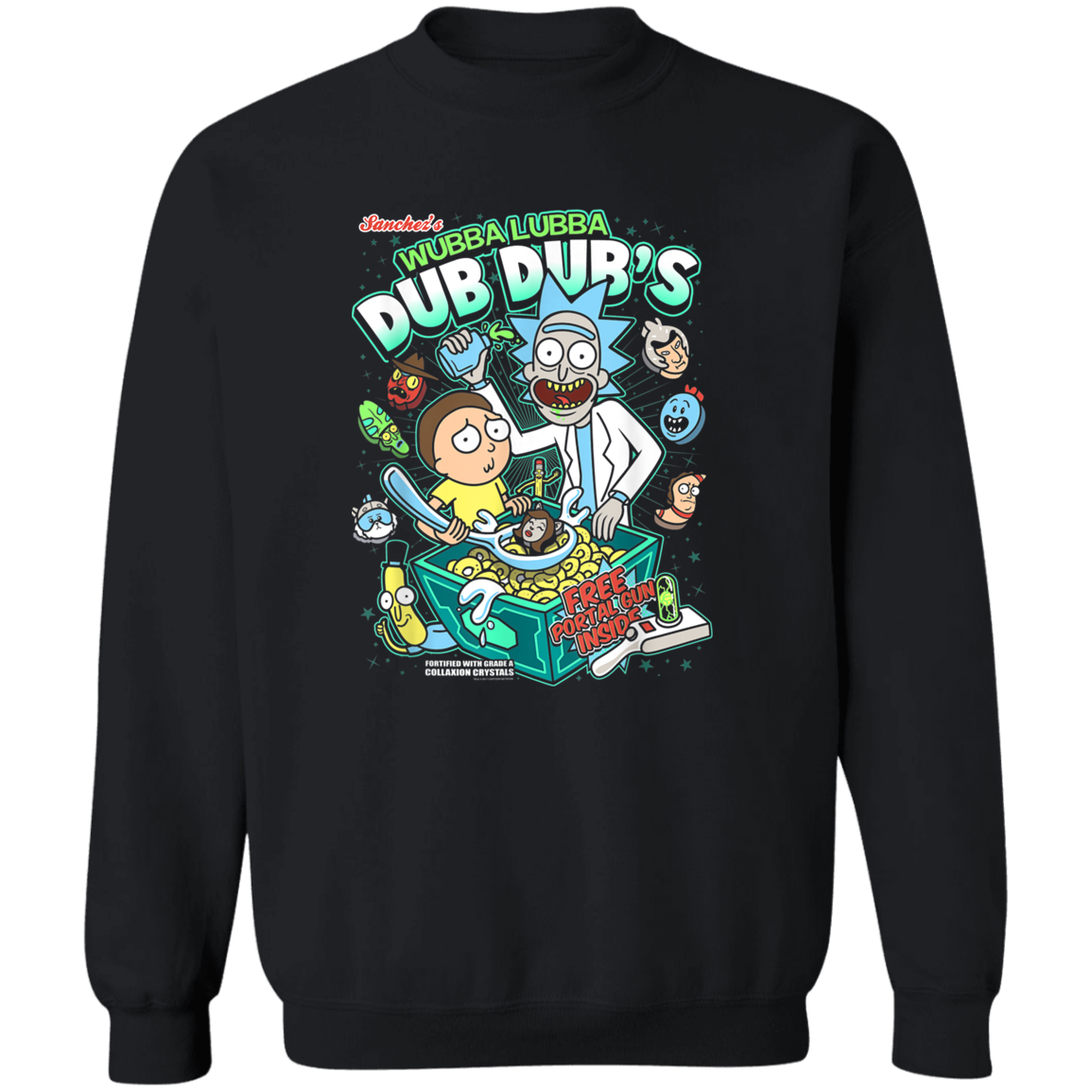 "DUB DUBS CEREAL" Crewneck Pullover Sweatshirt