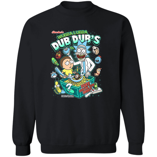 "DUB DUBS CEREAL" Crewneck Pullover Sweatshirt