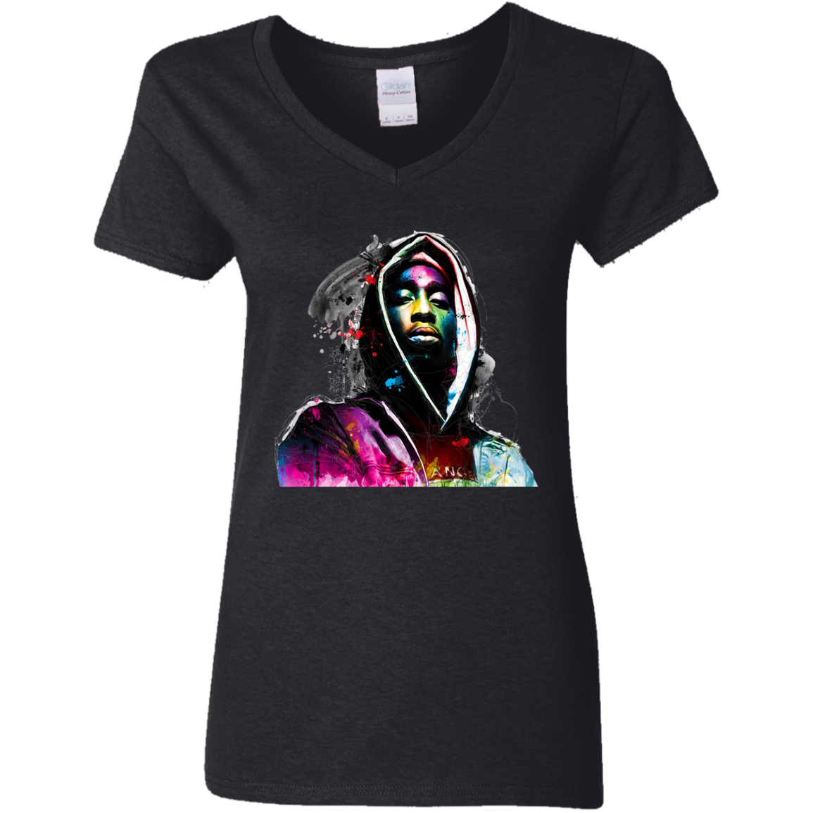 "DEAR MAMA" Ladies' 5.3 oz. V-Neck T-Shirt