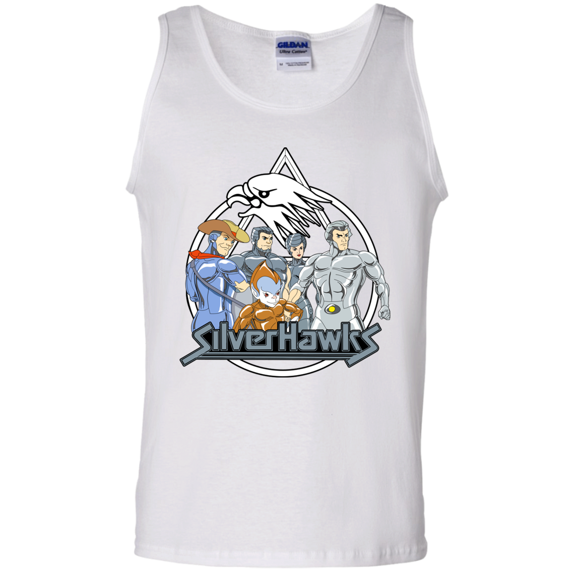 "SILVERHAWKS" 100% Cotton Tank Top