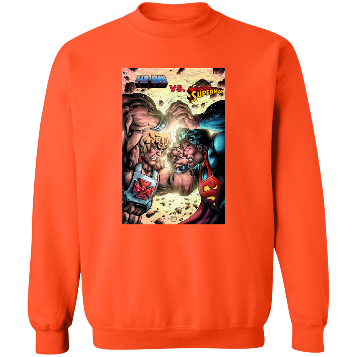 "HE-MAN VS SUPERMAN" Crewneck Pullover Sweatshirt