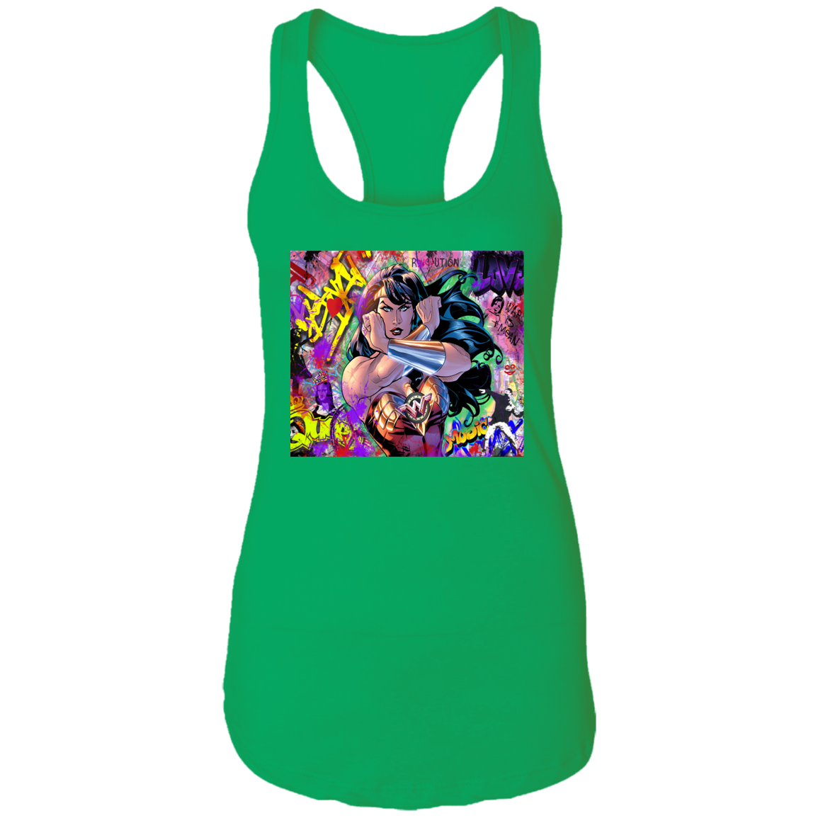 "WONDER WOMAN" Ladies Ideal Racerback Tank