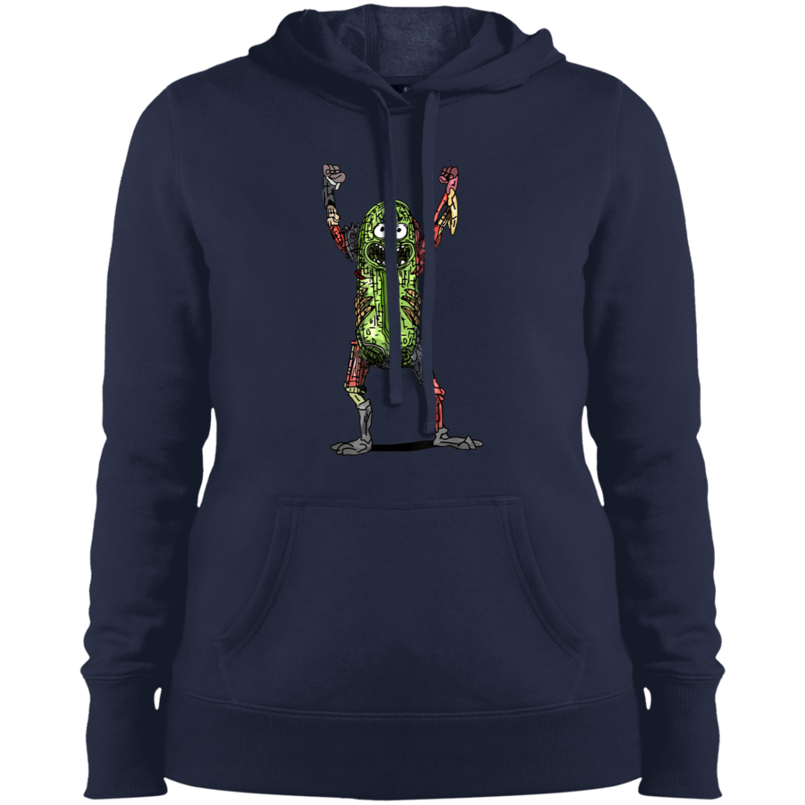 "PICKLE RICK" Ladies' Pullover Hooded Sweatshirt