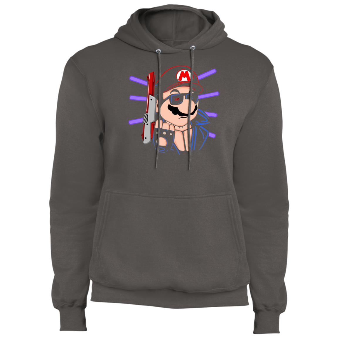 "MARIO TERMINATOR" Core Fleece Pullover Hoodie