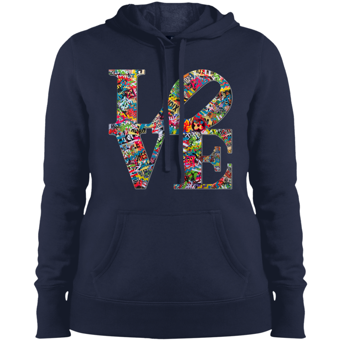 "LOVE 2.0" Ladies' Pullover Hooded Sweatshirt