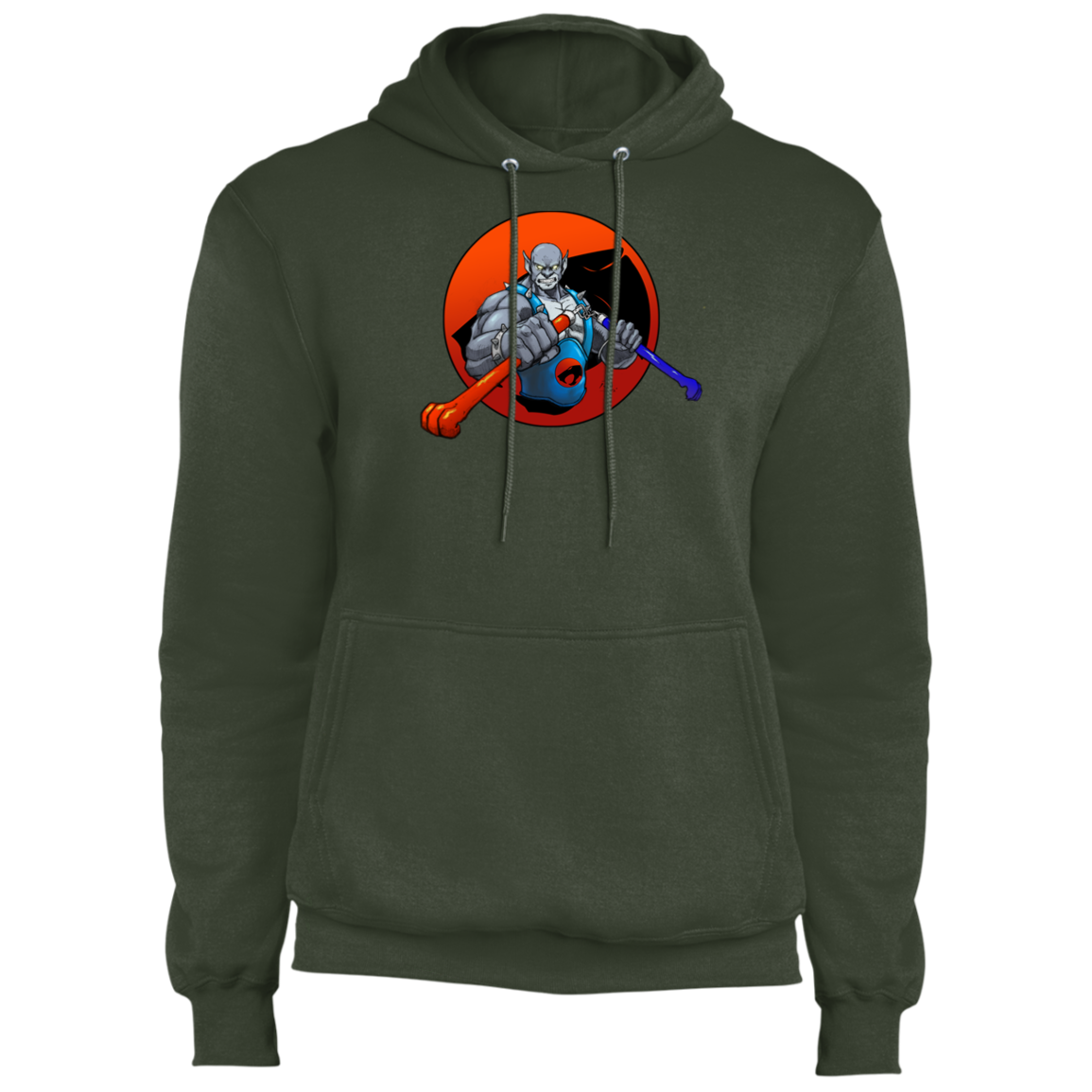 "PANTHRO" Core Fleece Pullover Hoodie