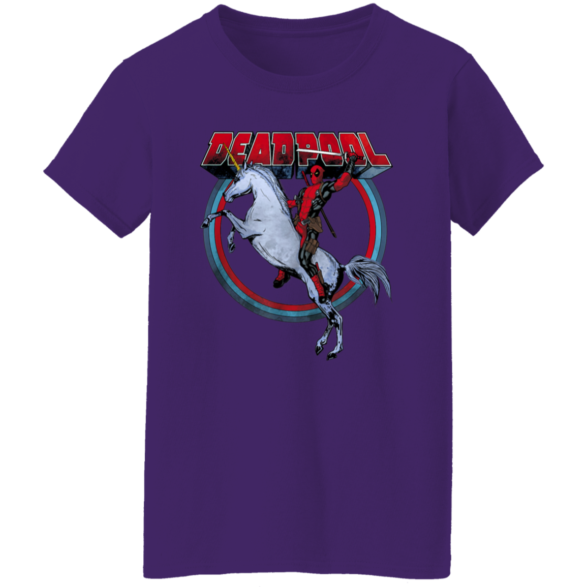 "UNICORN DEADPOOL" Ladies' 5.3 oz. T-Shirt