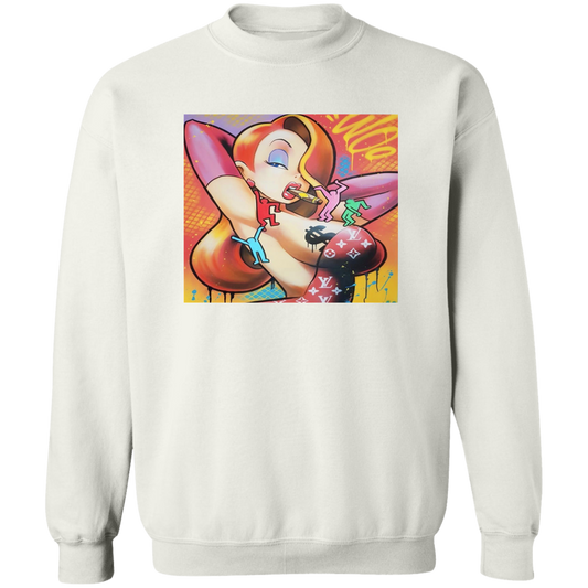 "FOLLOW THE RABBIT" Crewneck Pullover Sweatshirt