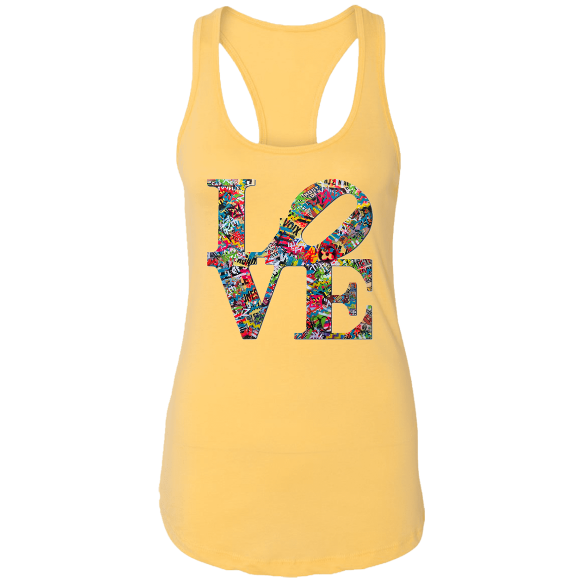 "LOVE 2.0" Ladies Ideal Racerback Tank